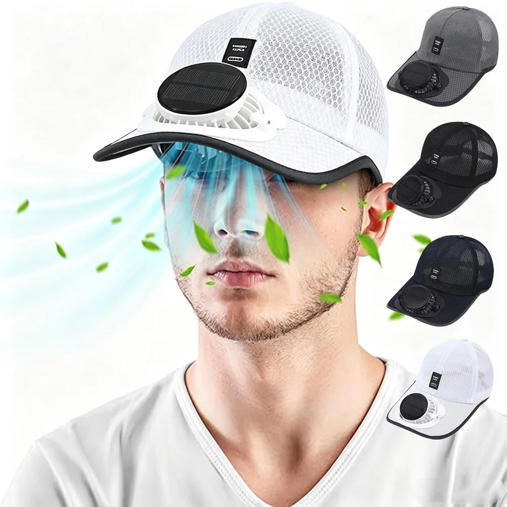 Renewable Energy Fan - Topi Kipas Tenaga Surya, Topi Bisbol