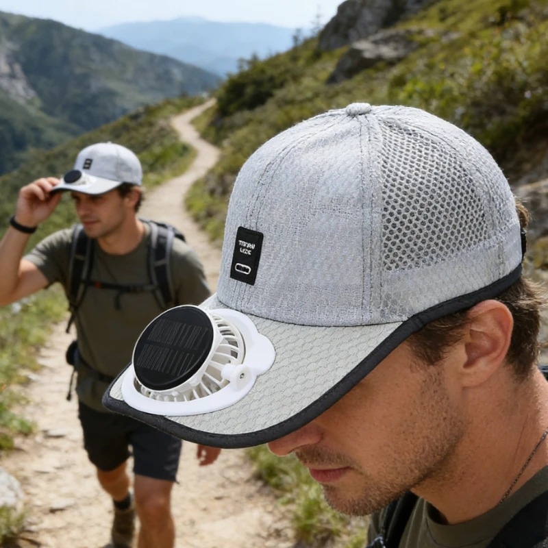 Renewable Energy Fan - Topi Matahari Bernapas dengan Kipas Tenaga