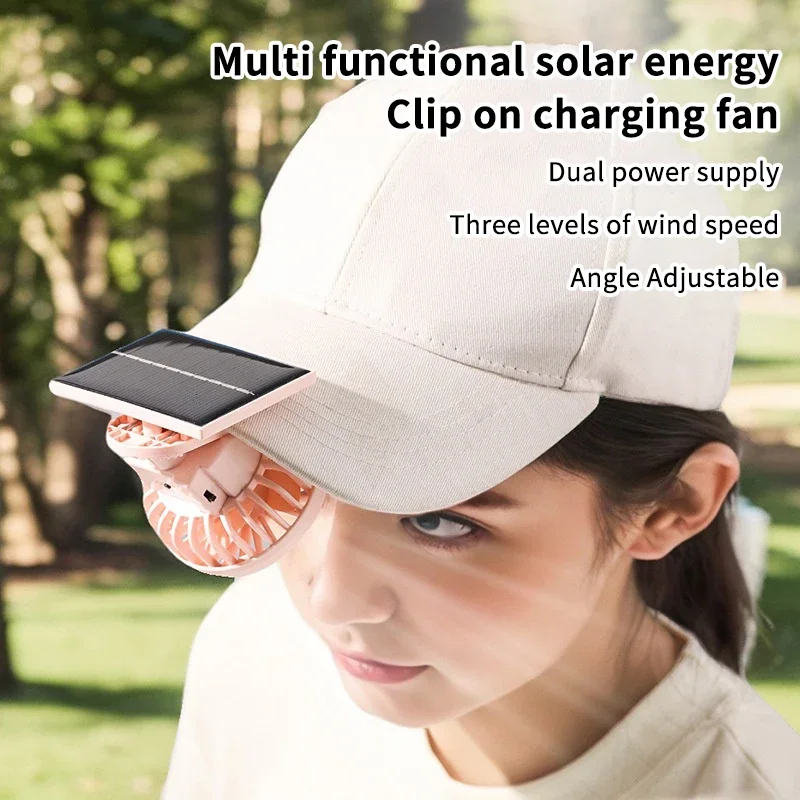 Renewable Energy Fan - Kipas Klip Tenaga Surya USB Isi