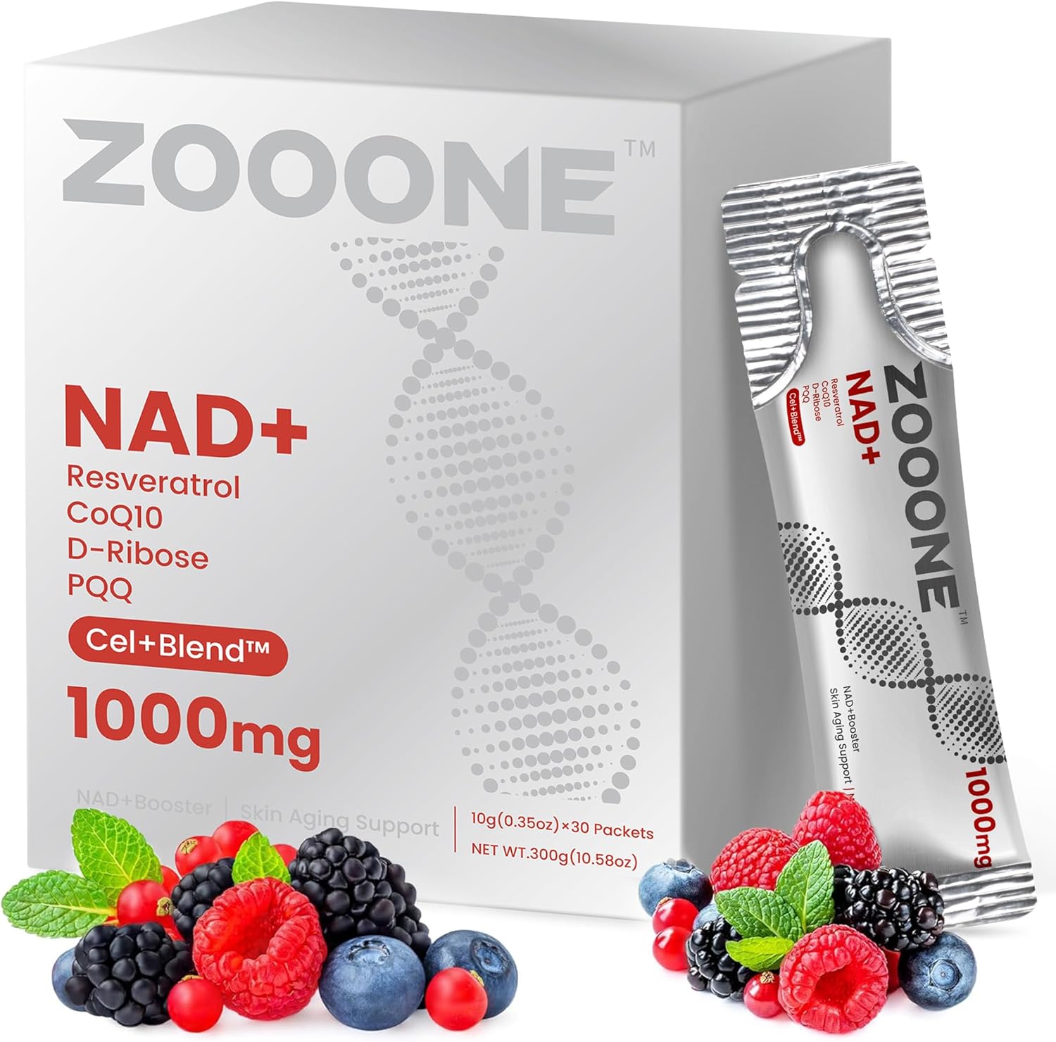 Renewable Energy Resources - zooone Suplemen NAD+ dengan Resveratrol, Cairan