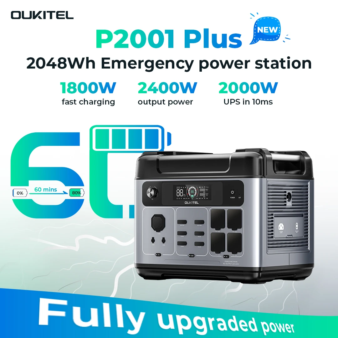 P2001 PLUS 2400W Pembangkit Li - Portable Power Station ulasan dan harga
