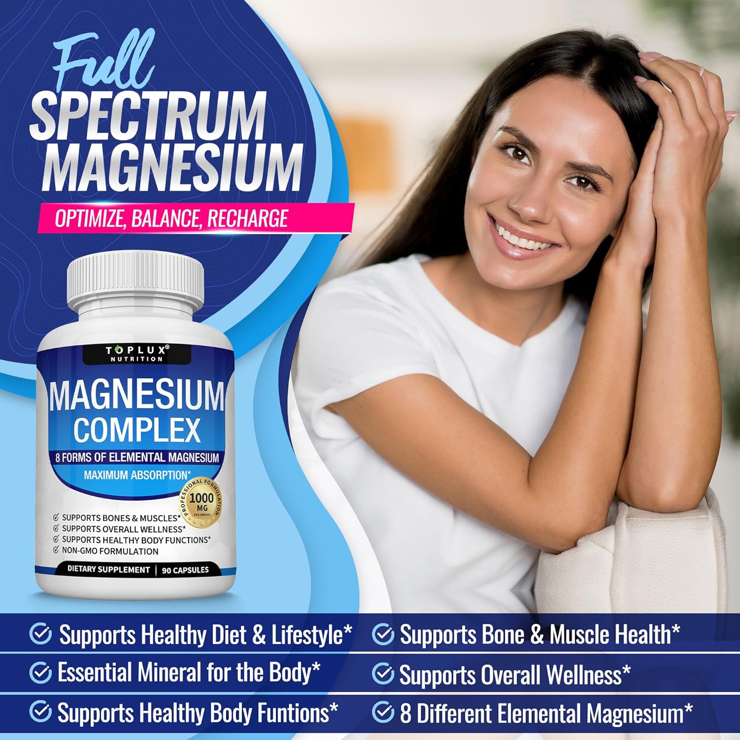 Suplemen Kompleks Magnesium 8  - Renewable Energy Resources ulasan dan harga