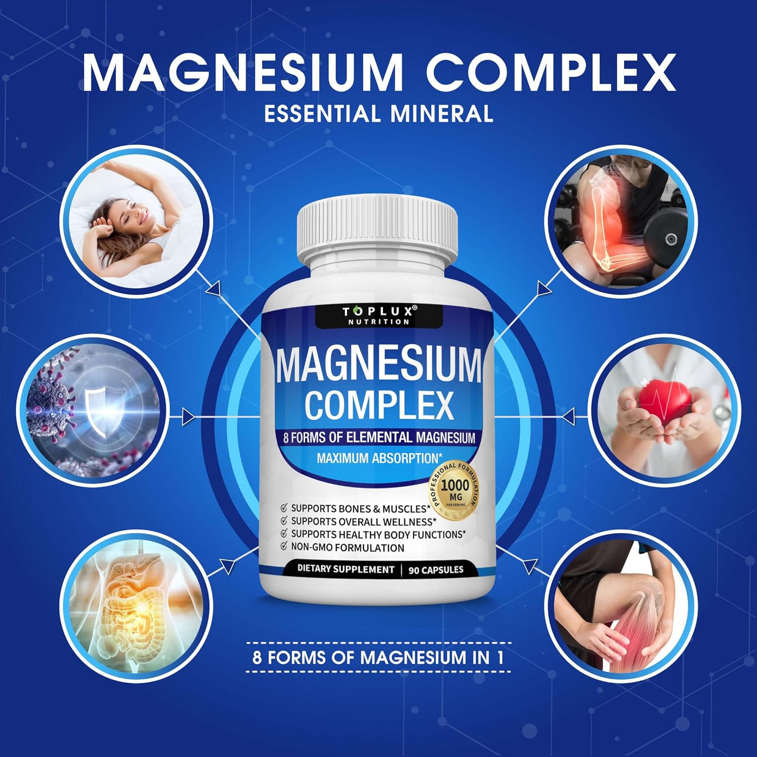Suplemen Kompleks Magnesium 8  - Renewable Energy Resources ulasan dan harga